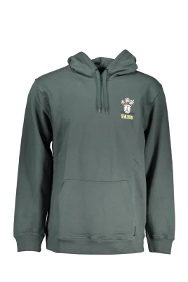Grön hoodie med tryck och logotyp