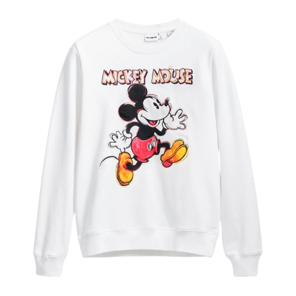 Desigual Lente Zomer Onbedekte Sweatshirt White Dames