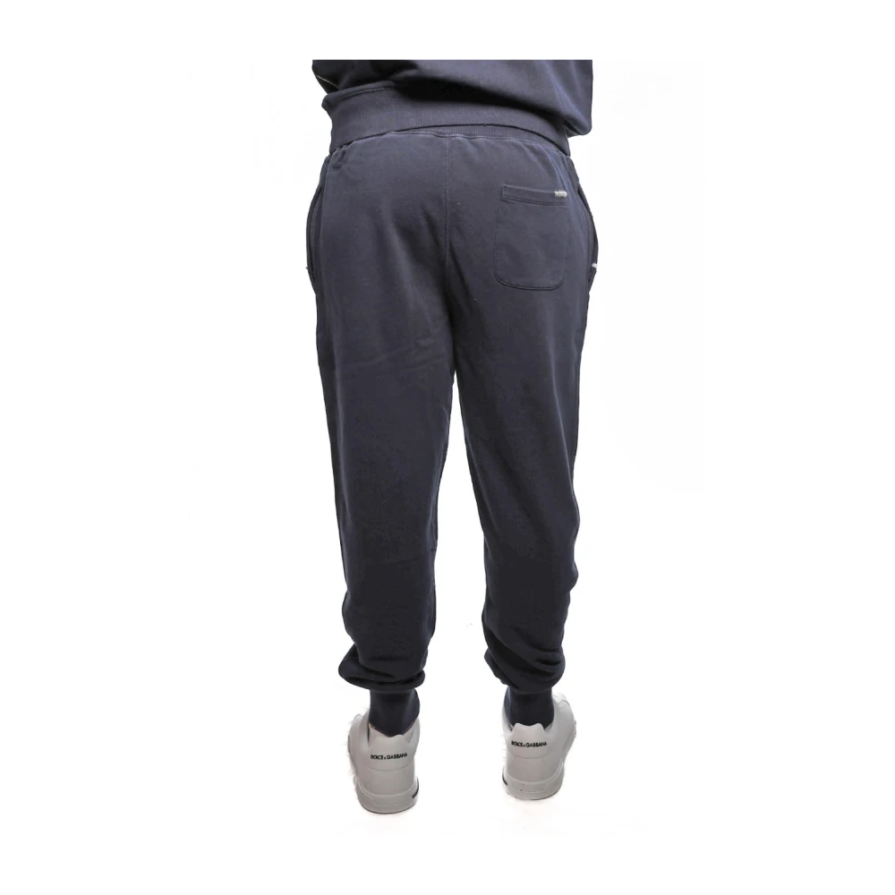 Sun68 Blauwe Katoenen Joggers met Elastische Taille Blue Heren