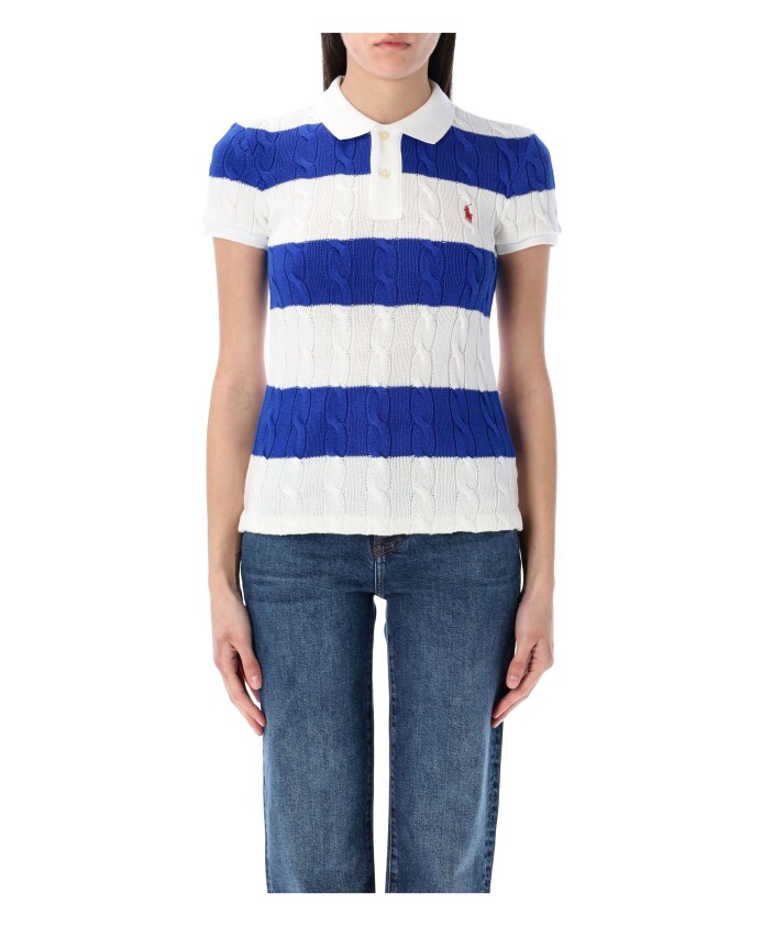 polo-raye-en-maille-torsadee