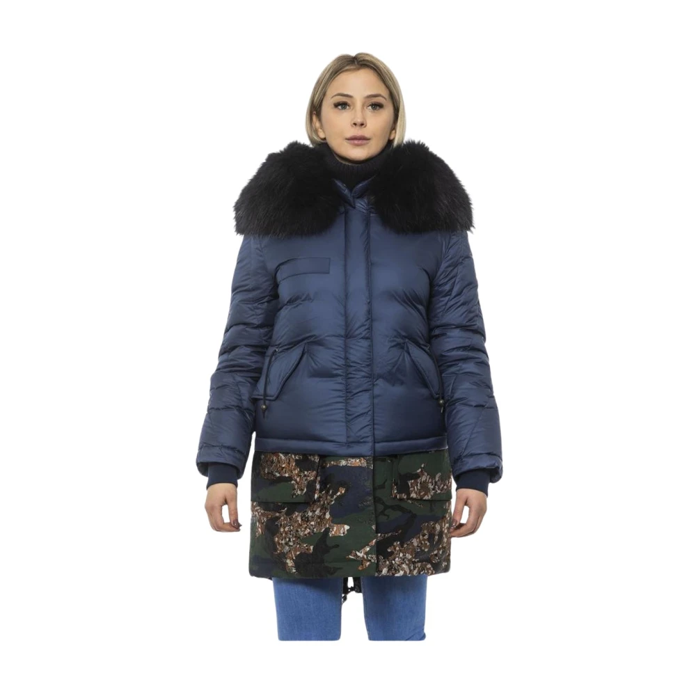 Mr&Mrs Italy Blue Polyester Women's Jacket - S - Image 2