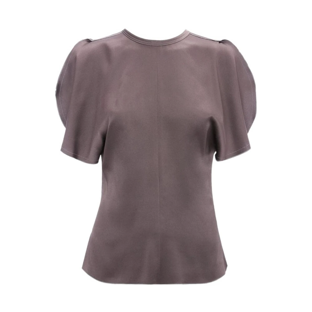 Victoria Beckham Top - Female - Blouses - Brown - 2XS - Blouses & Shirts