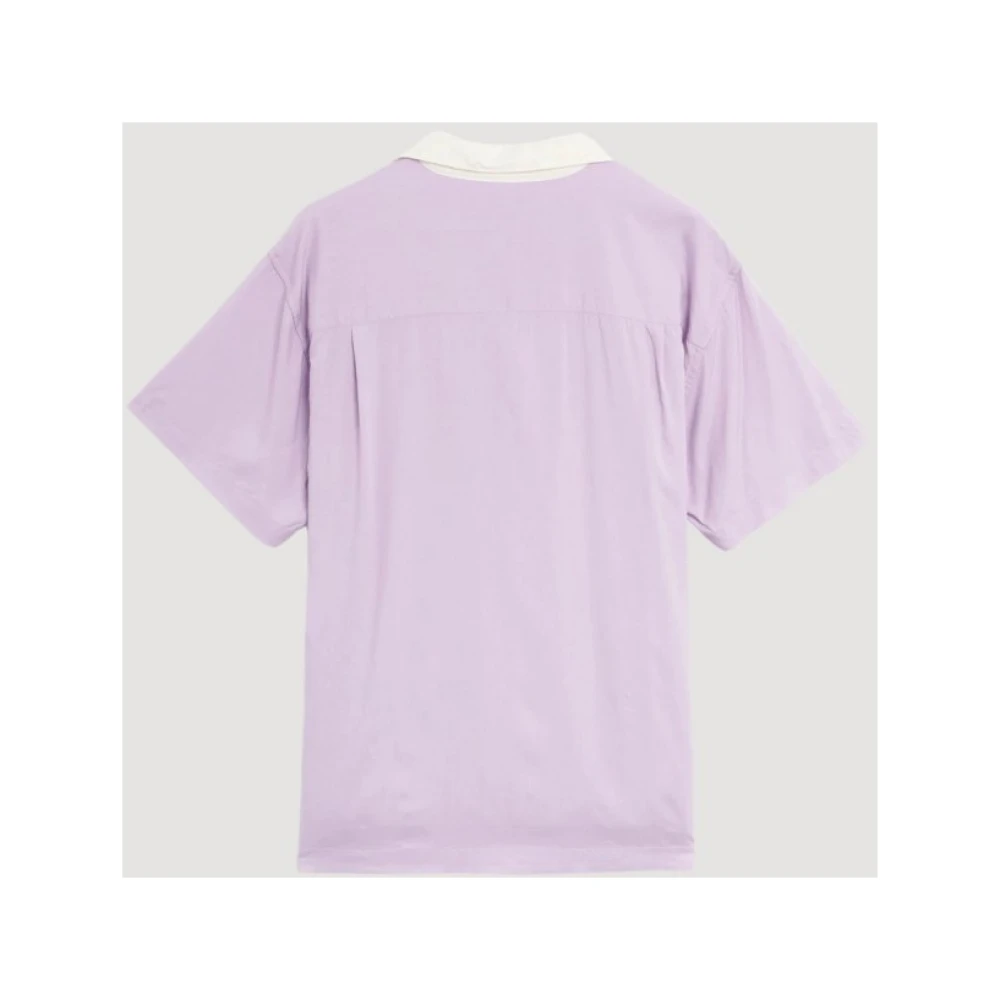 Obey Geweven Taglie Abb Shirt Purple Heren