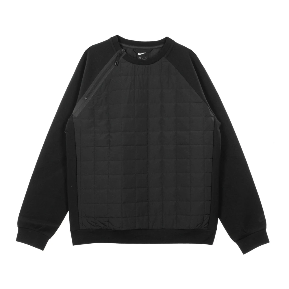 Nike Lichte Wintertrui met Ronde Hals Black Heren