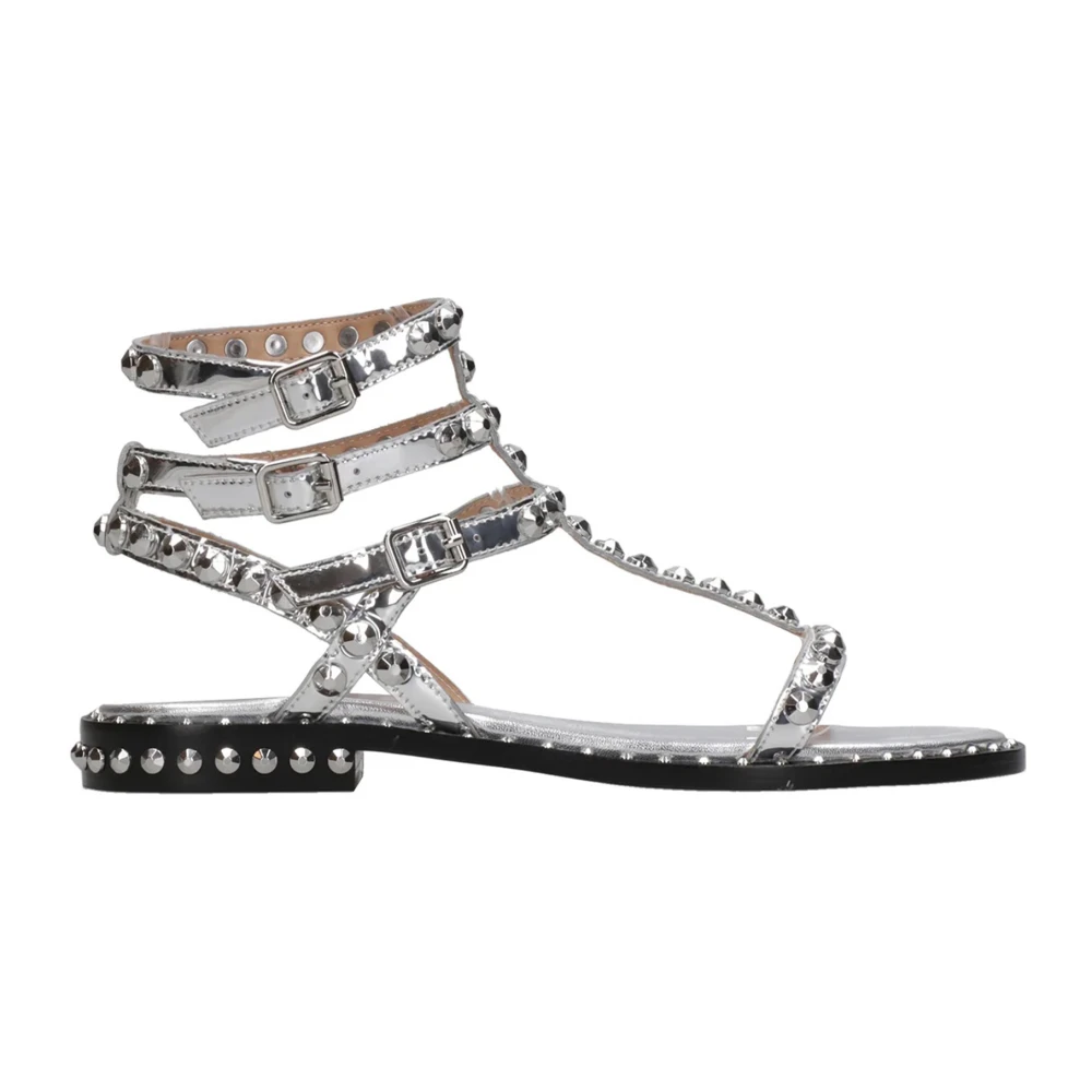 Ash Gray Flat Sandals - Female - Flat Sandals - 5 Uk - Shoes