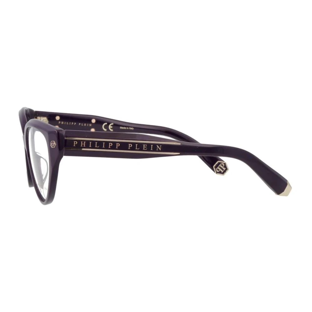 Philipp Plein Paarse Cat Eye Optische Frames Purple Dames
