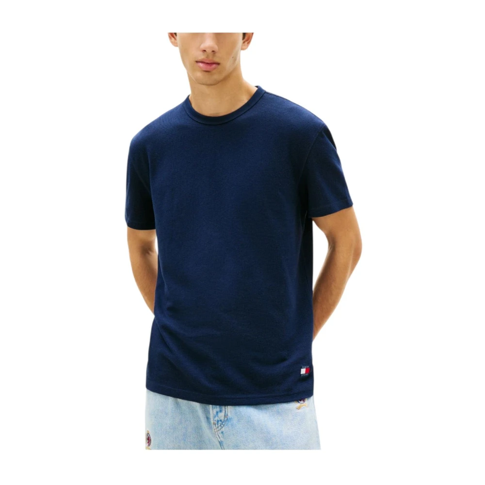 Tommy Hilfiger Men's Blue T-Shirts - T-Shirts - Xl - Tops