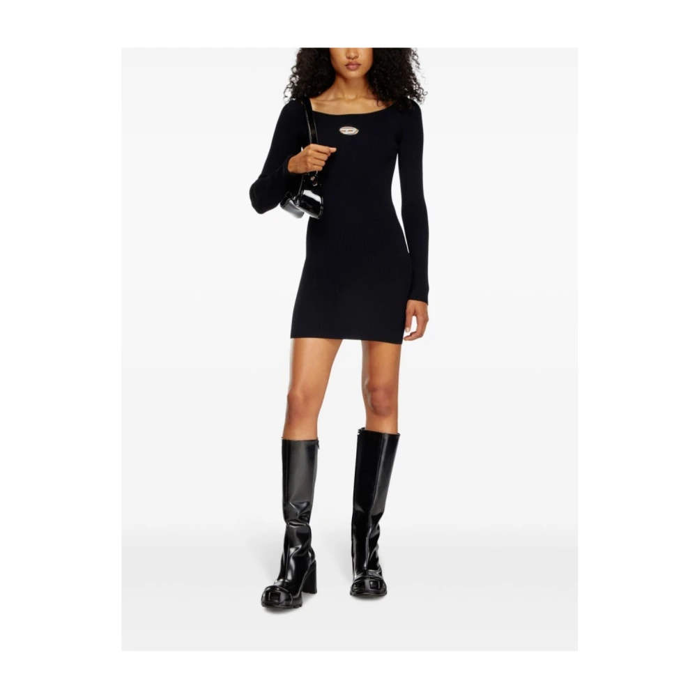 Diesel Korte Mouw Casual Shirt Black Dames