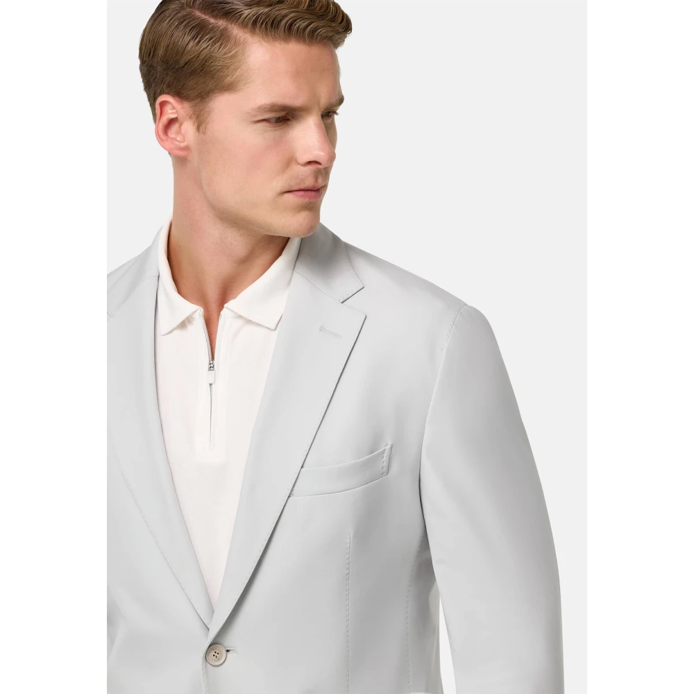 Boggi Milano B-Tech Stretch Nylon Jas Gray Heren