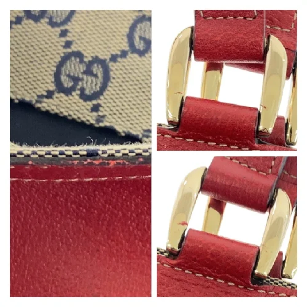 Gucci Vintage Pre-owned Canvas totes Red Dames