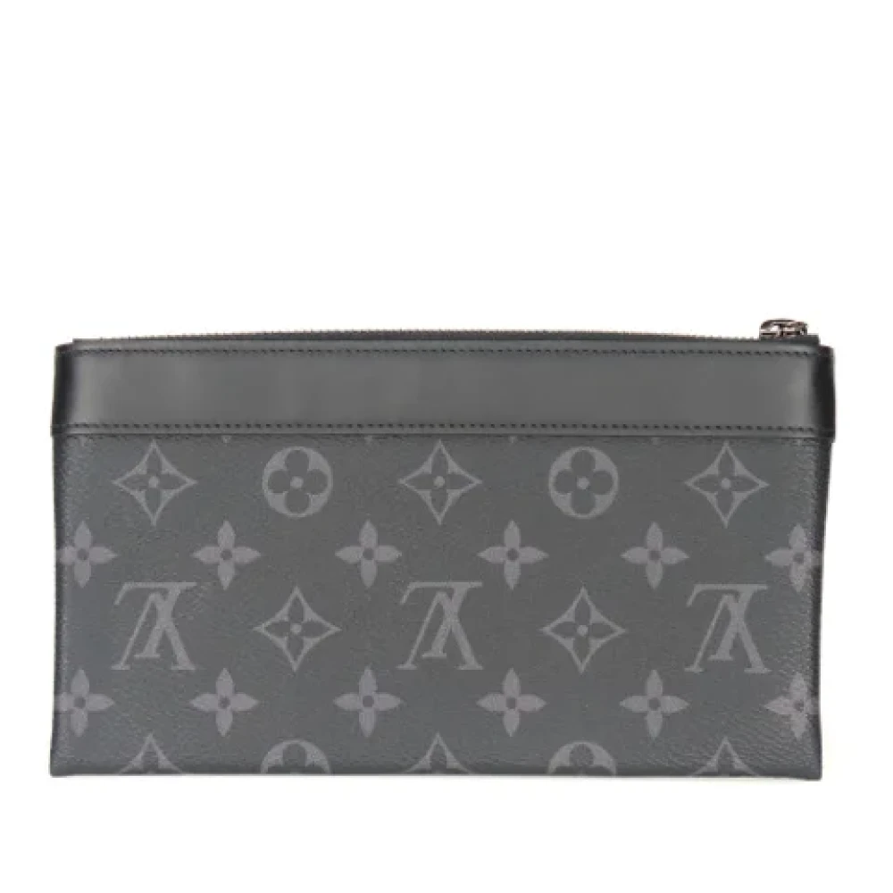 Louis Vuitton Vintage Pre-owned Canvas clutches Black Dames