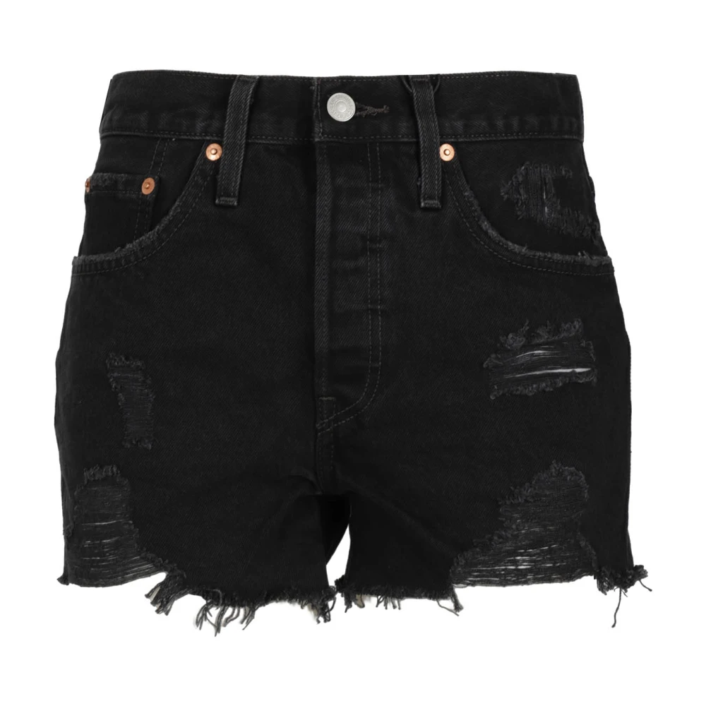 Levi's Klassieke Denim Shorts Black Dames