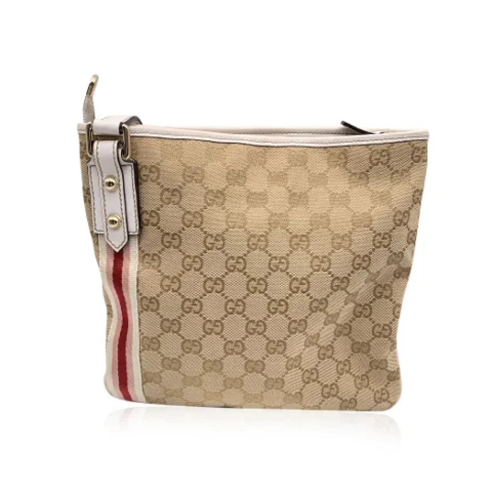 Gucci Vintage Pre-owned Canvas gucci-bags Beige Dames