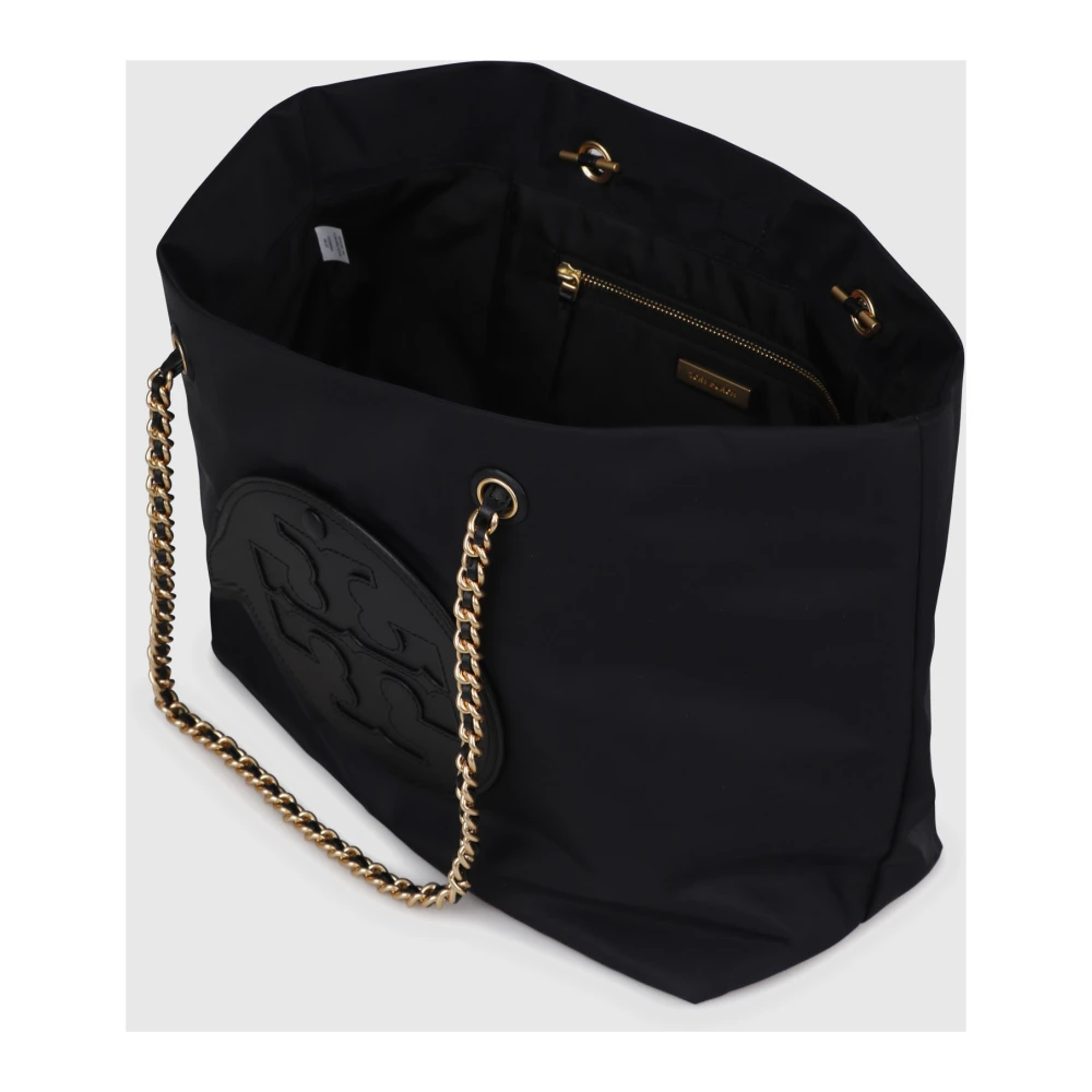 TORY BURCH Ella Logo-Patch Tas Black Dames