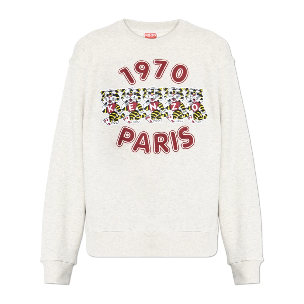 Kenzo Herr Grå Sweatshirts & Hoodies S, Bomull, Cotton Sweatshirt