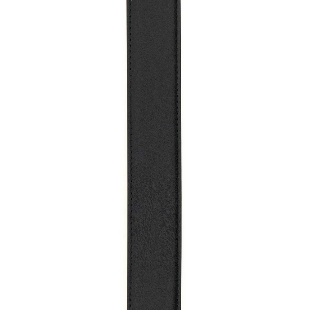 alexander mcqueen Klassieke Zwarte Leren Riem Black Dames