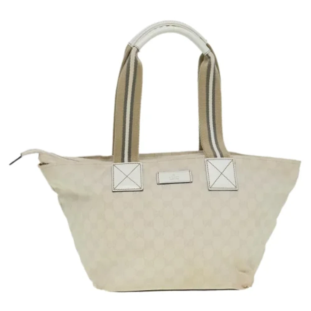 Gucci Vintage Pre-owned Canvas gucci-bags White Dames