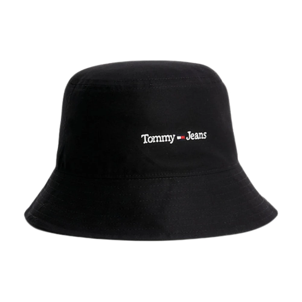 Tommy Jeans Women's Black Bucket Hat Sport Cotton