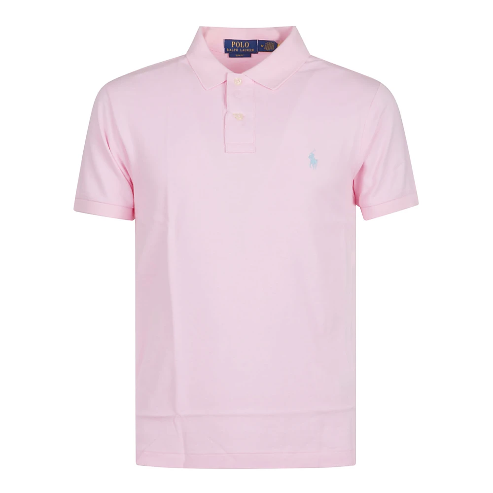 Polo Ralph Lauren Men's Pink Polo Shirts, 2XL, Slim Fit Polo Shirt