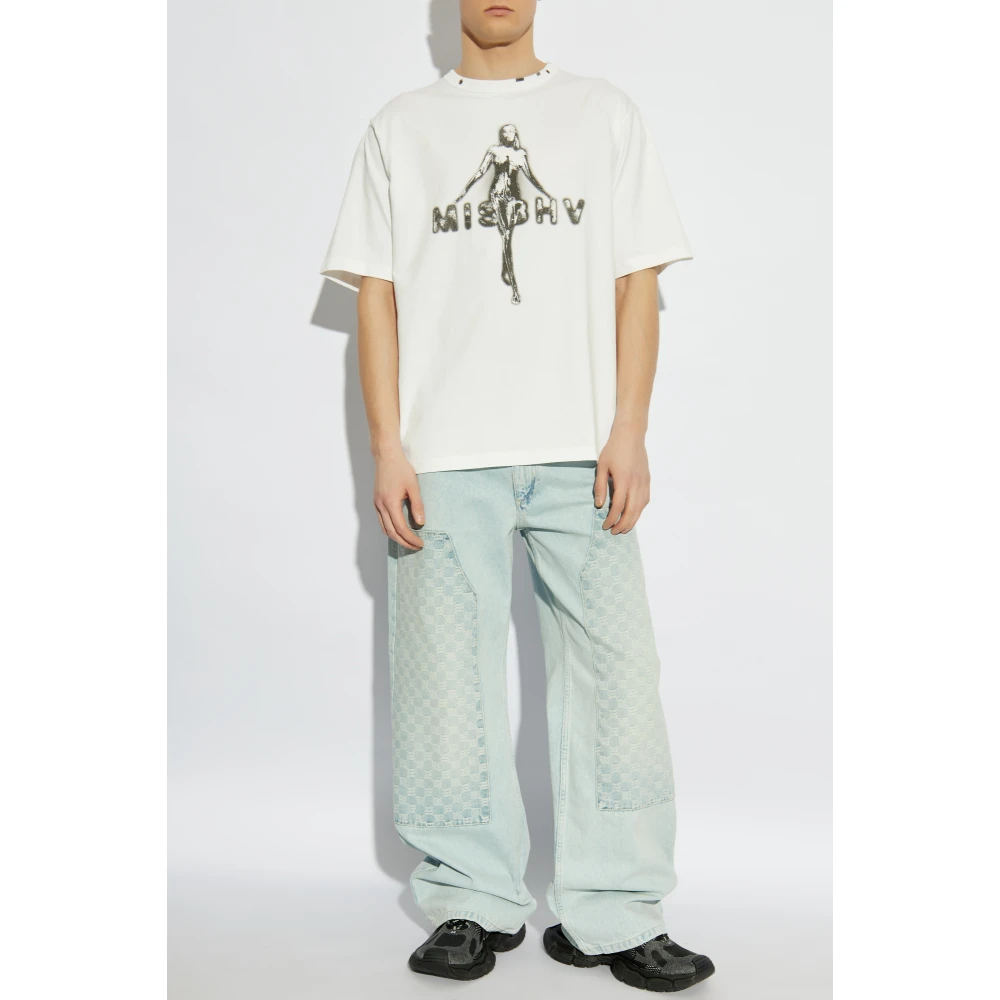 Misbhv Bedrukt T-shirt White Heren