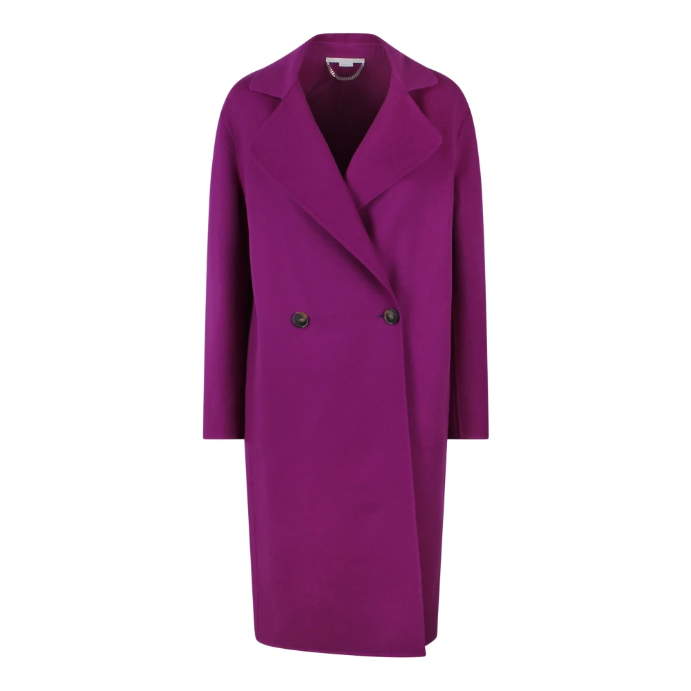 Stella Mccartney Oversized Wollen Jas Purple Dames