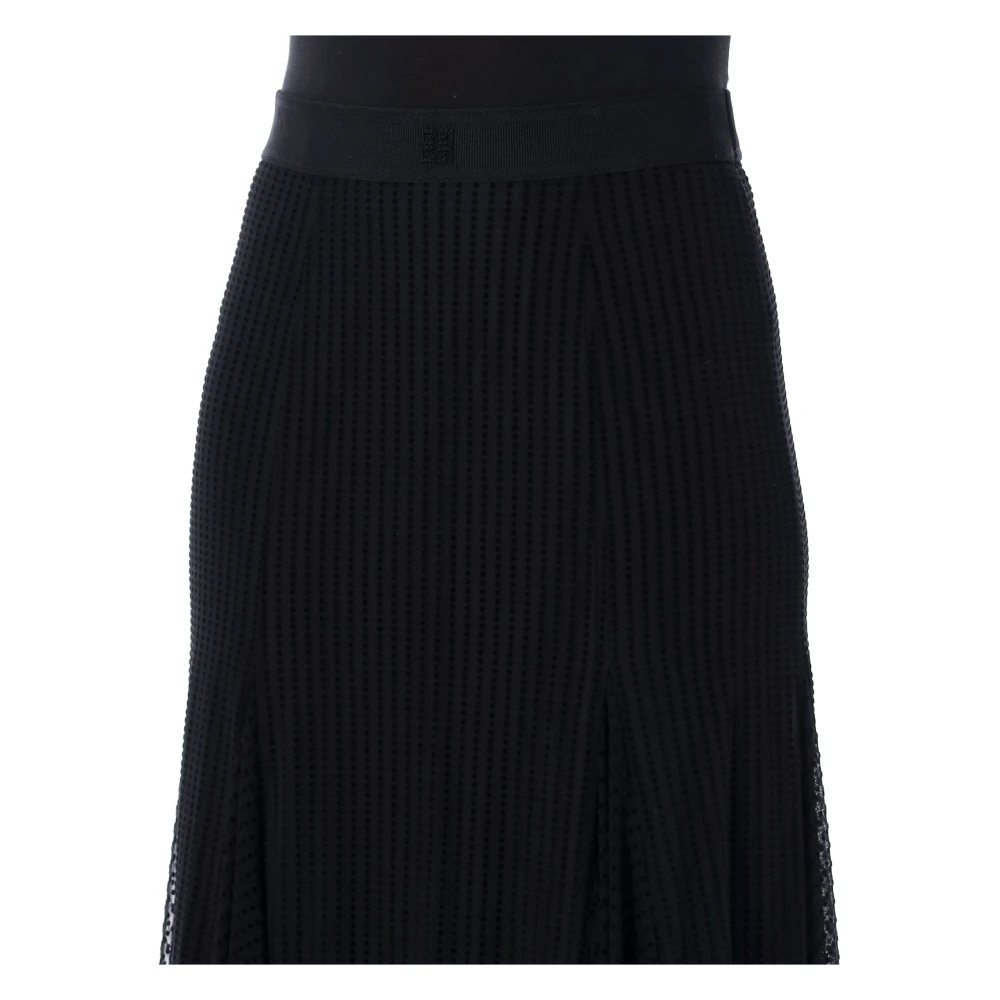 Givenchy Tulle Midi Rok Black Dames