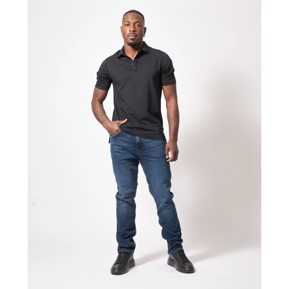 Hugo Boss Klassiek Zwart Poloshirt Black Heren