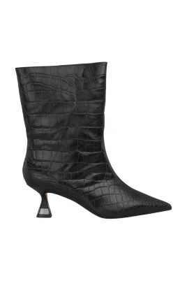 Metallisk klack ankel boot