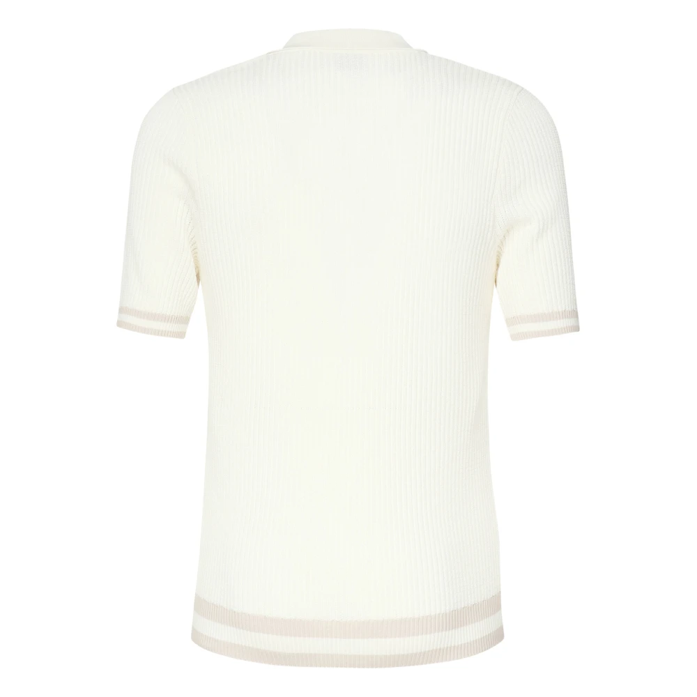 Eleventy Gestreepte Beige T-shirts en Polos Beige Heren