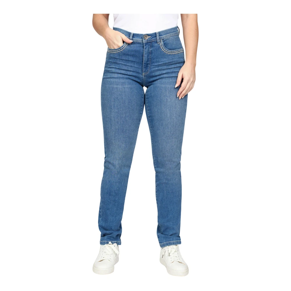 2-Biz Slim Fit Jeans Blue Dames