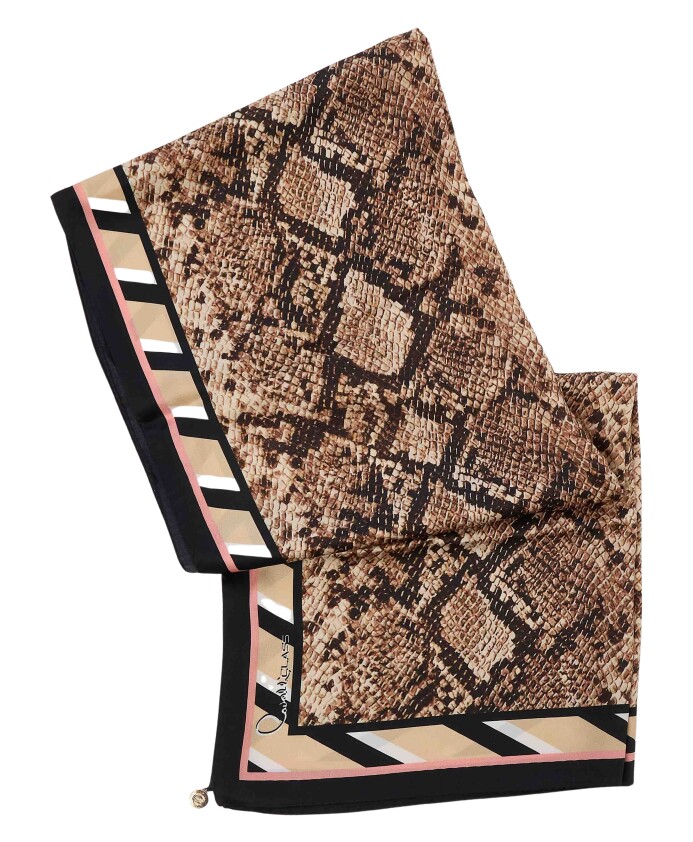 foulard-en-soie-imprime-python