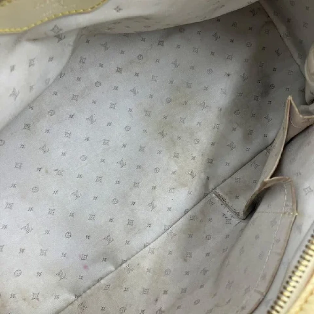 Louis Vuitton Vintage Pre-owned Leather handbags Beige Dames