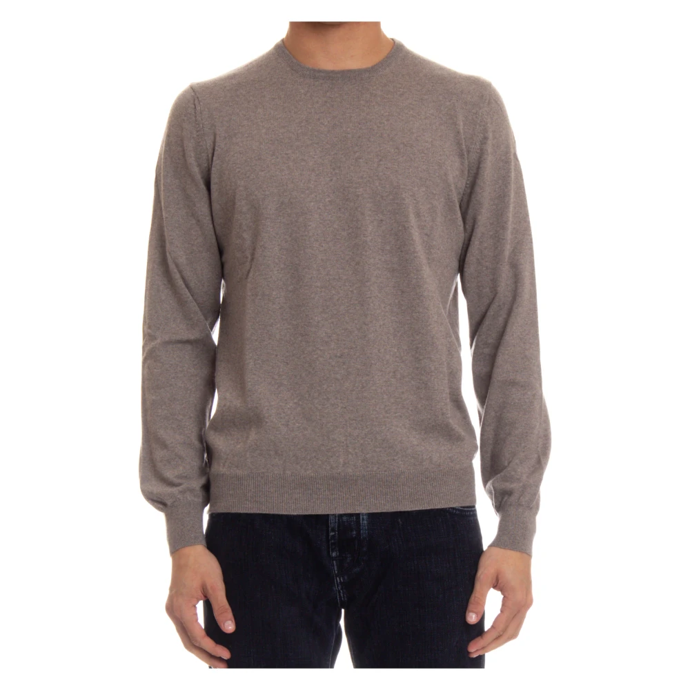 Barba Dove Grey Sweater met elastische banden Gray Heren