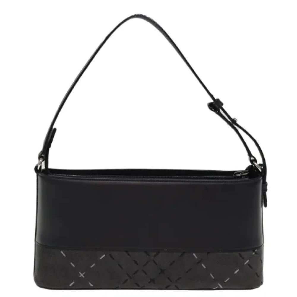 Burberry Vintage Pre-owned Leather handbags Black Dames