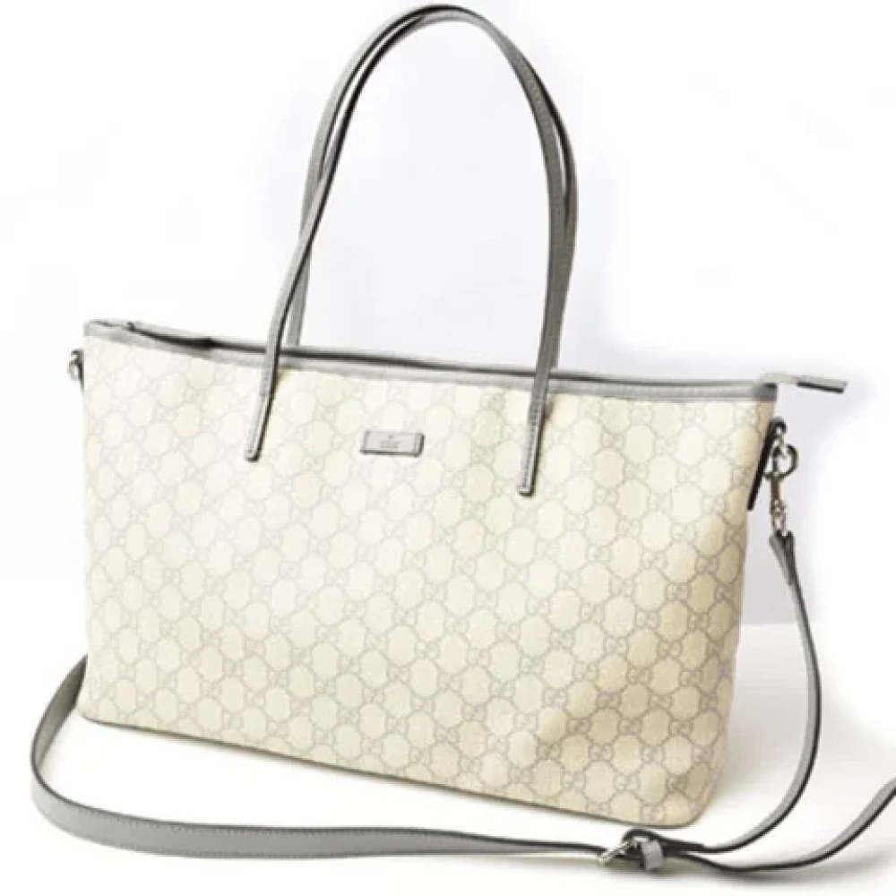 Gucci Vintage Pre-owned Canvas totes Beige Dames