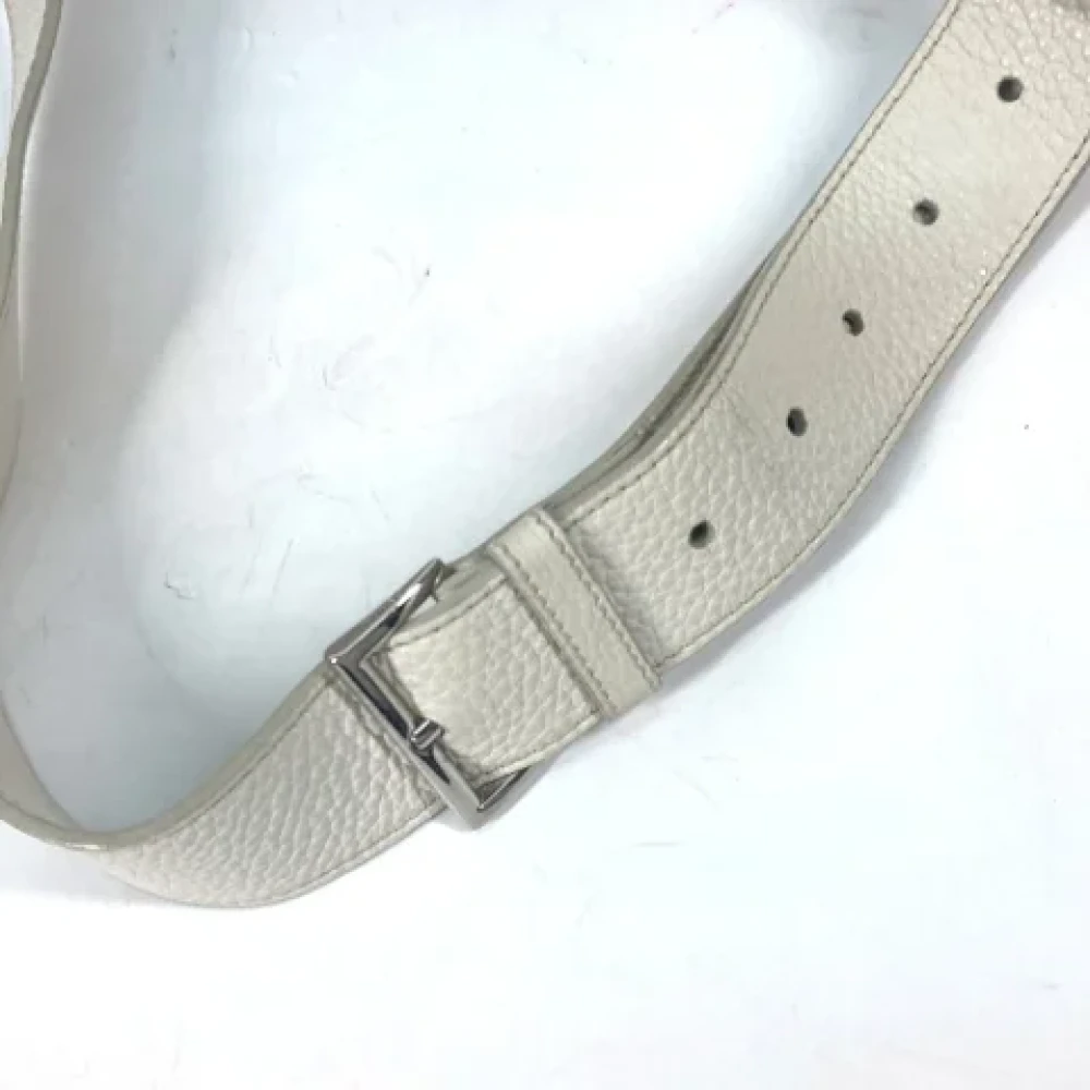 Prada Vintage Pre-owned Leather prada-bags White Heren