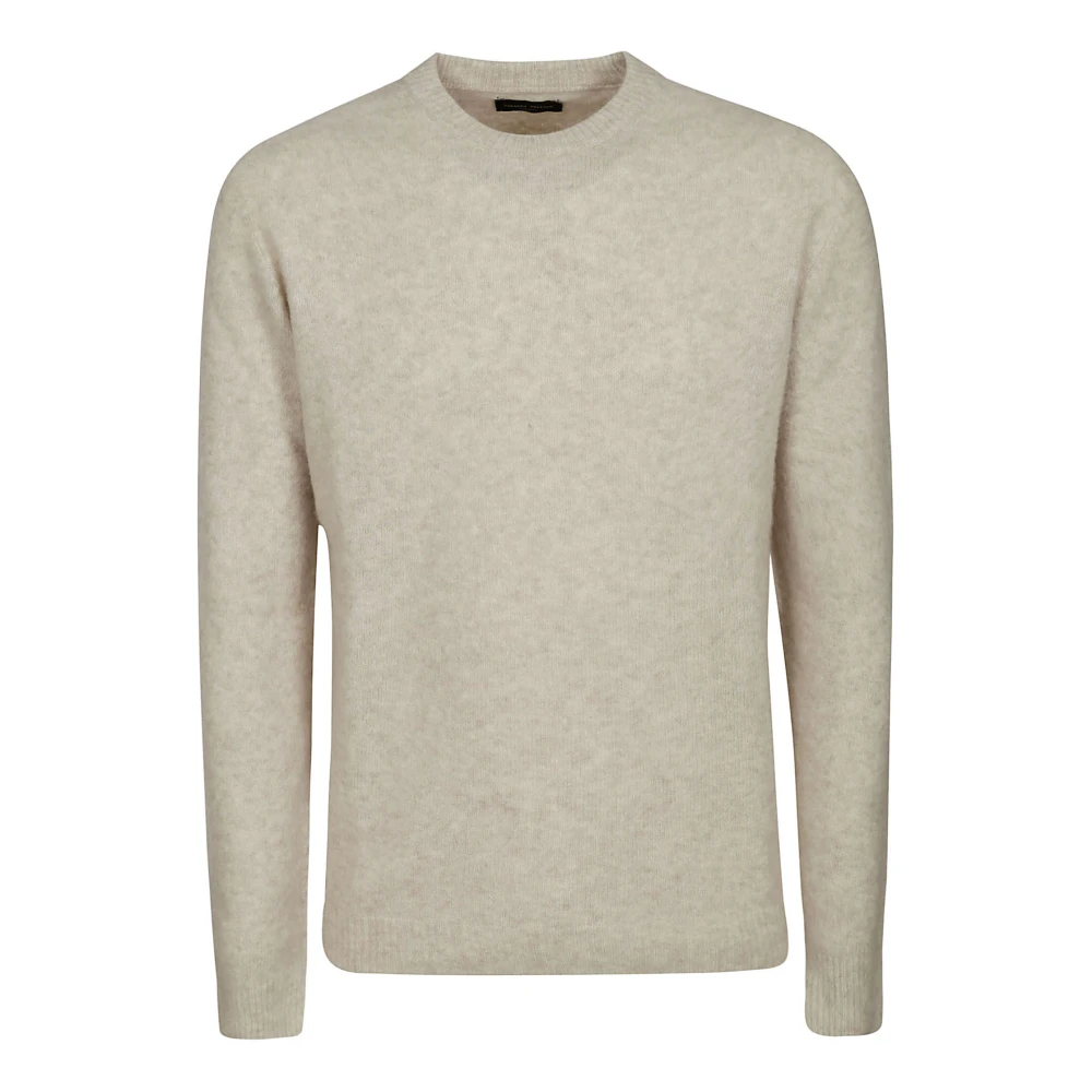 Roberto Collina Kasjmier Crew Neck Sweater Beige Heren