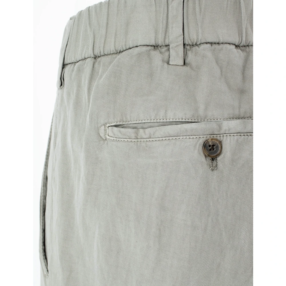 Myths Slim Fit Trekkoordbroek Green Heren