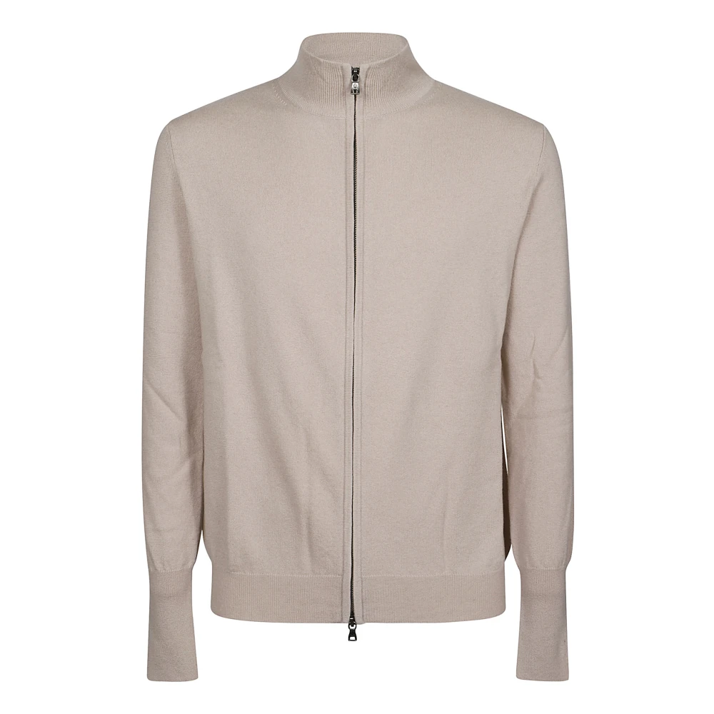 Ballantyne Stijlvolle Zip Cardigan Beige Heren