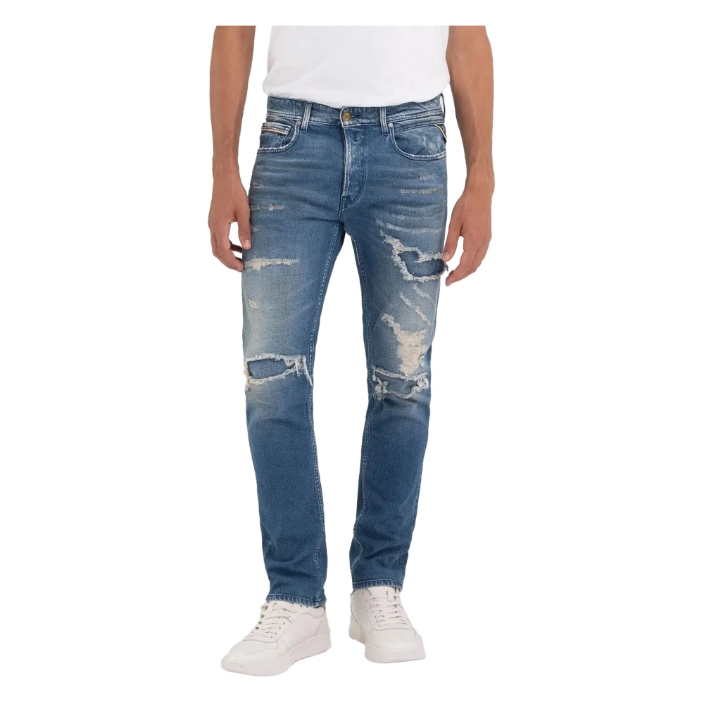 Replay Tapered Jeans Lente Zomer Collectie Blue Heren