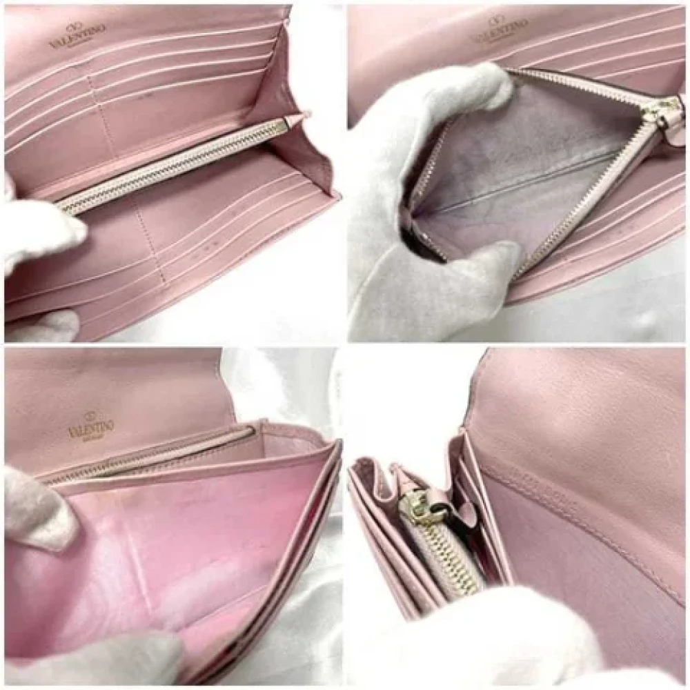 Valentino Vintage Pre-owned Leather wallets Pink Dames