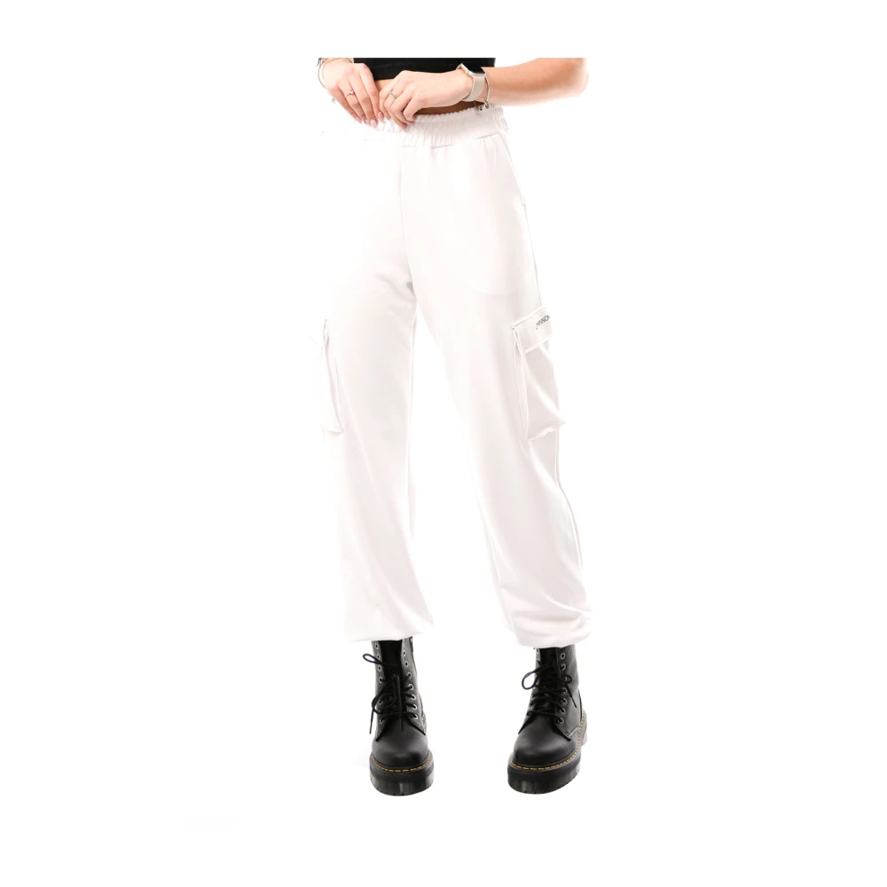 Hinnominate Witte Joggerbroek met Zakken White Dames