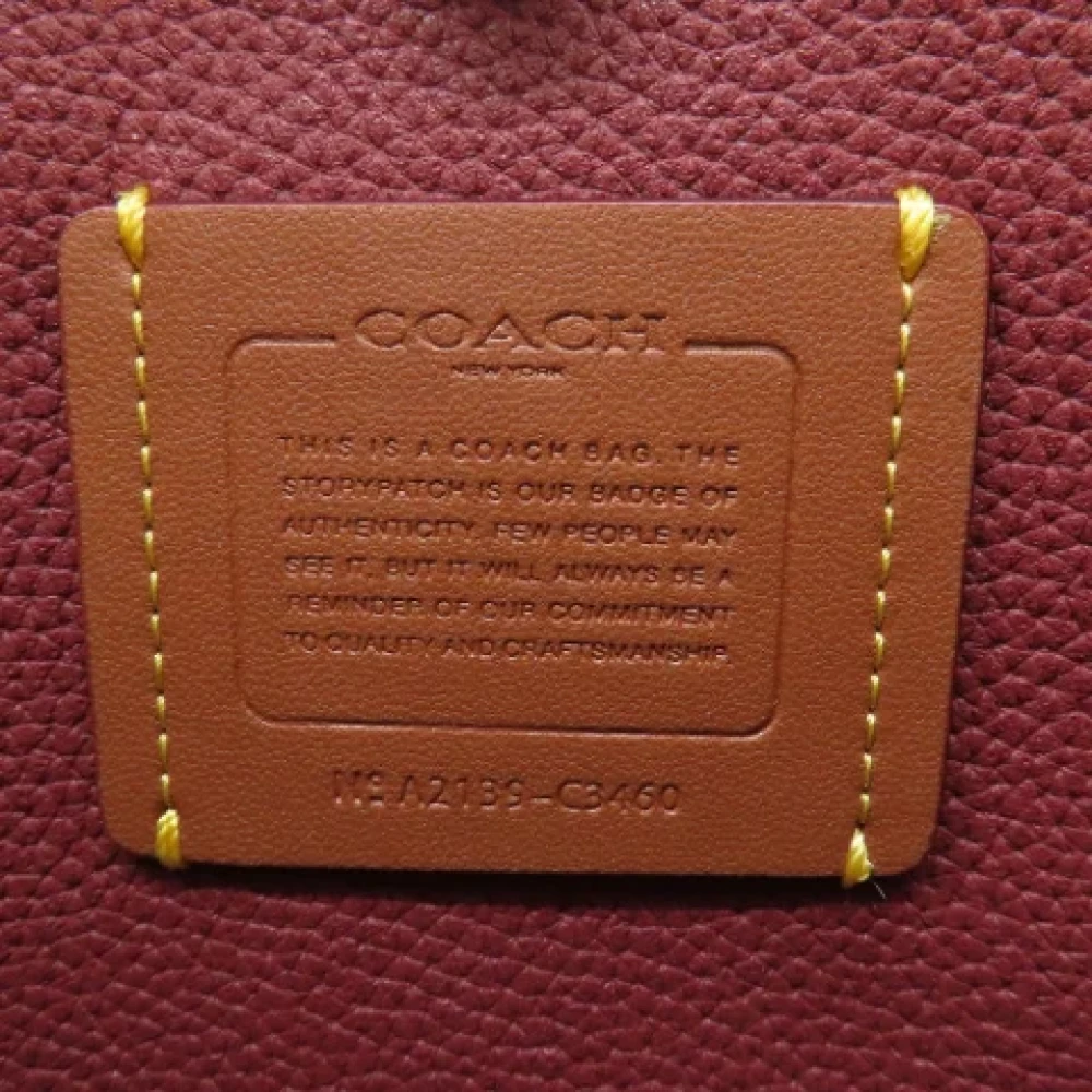Coach Pre-owned Leather handbags Pink Dames