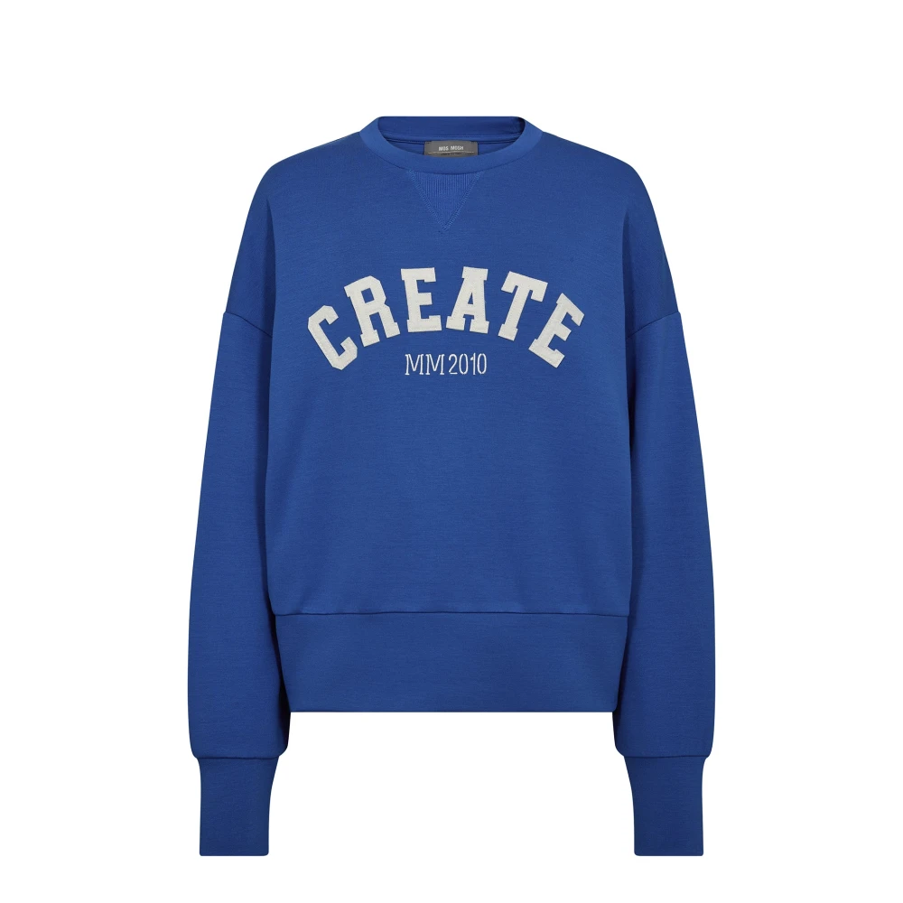 Mos Mosh Women's Blue Sweatshirts, Xs, Mmcelli O-Ls Sweatshirt