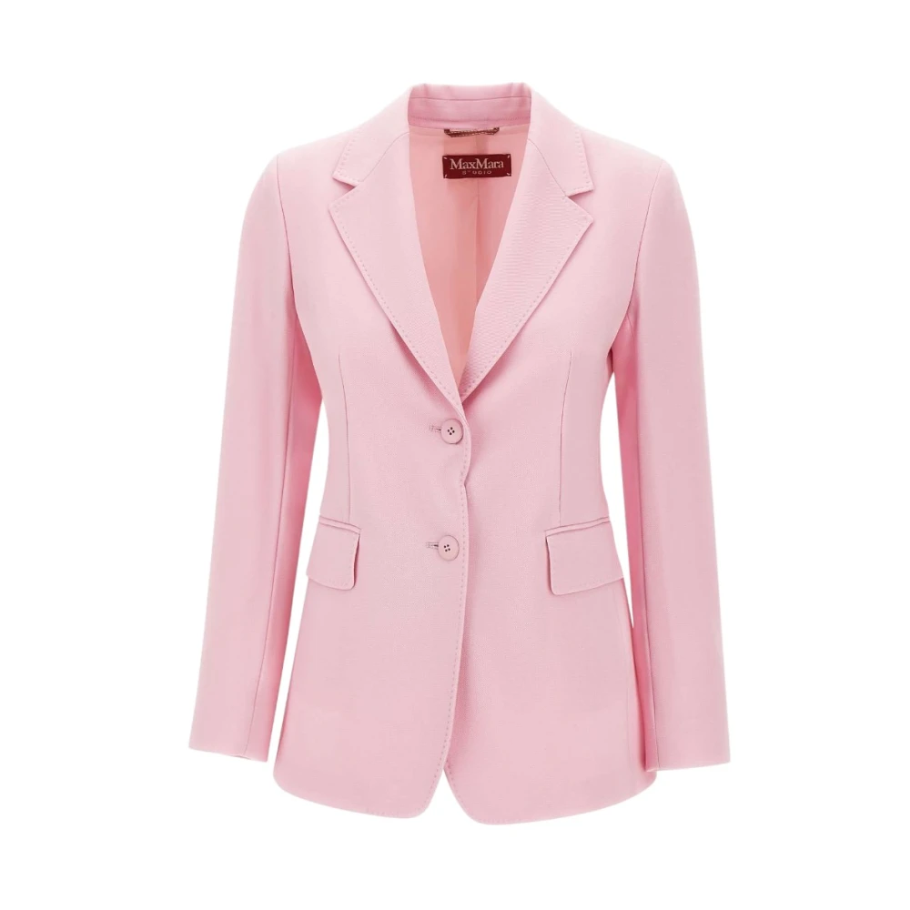 Max Mara Studio Stijlvolle Jas voor Vrouwen Pink Dames