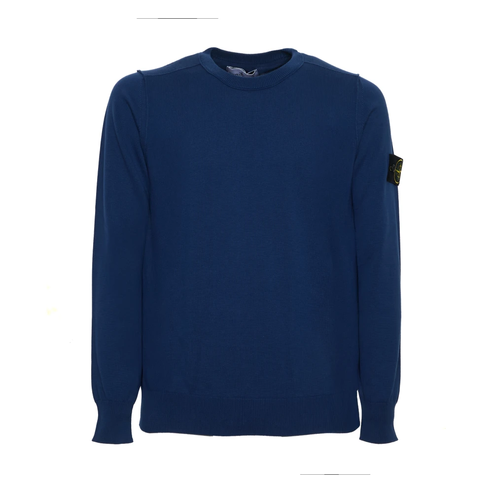 Stone Island Blauwe Sweaters voor Mannen Blue Heren