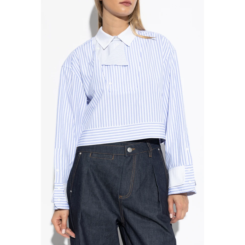 Munthe Shirt met streepmotief Blue Dames