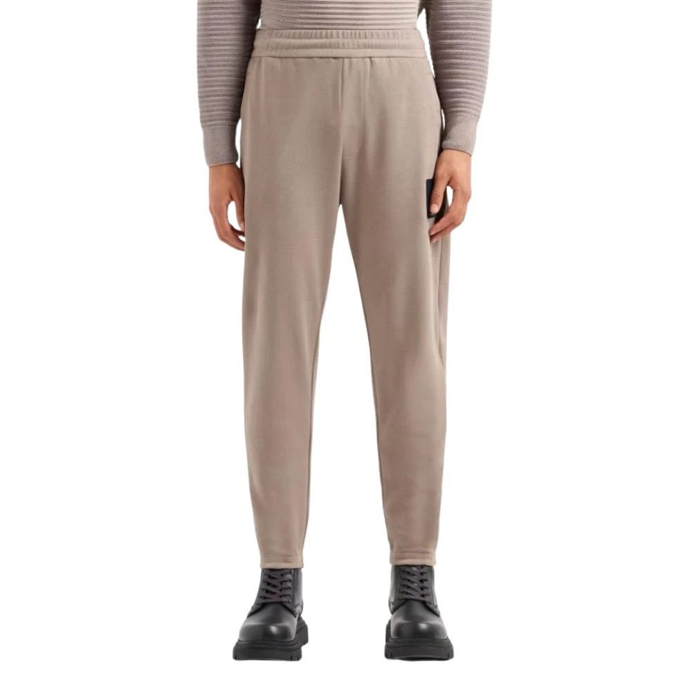 Armani Exchange Driftwood Beige Jogger Broek Brown Heren