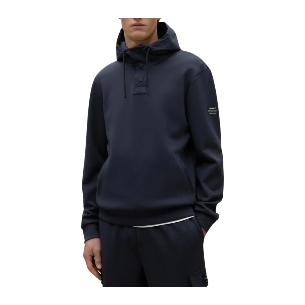 Ecoalf Diep Marineblauw Sweatshirt voor Mannen Blue Dames
