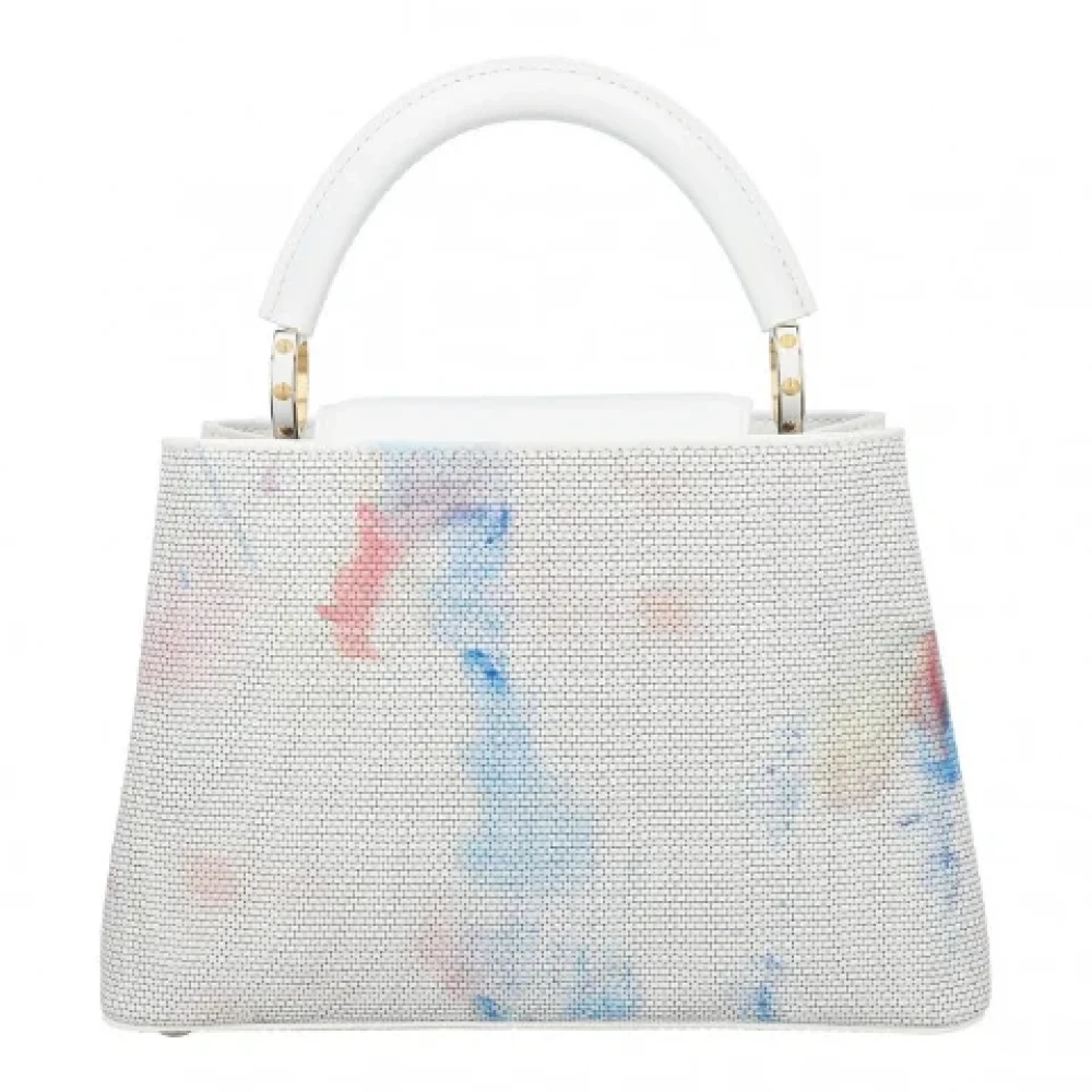 Louis Vuitton Vintage Pre-owned Fabric handbags White Dames